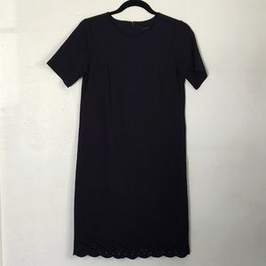 Ann Taylor Navy blue Shift Dress sz 0 women's